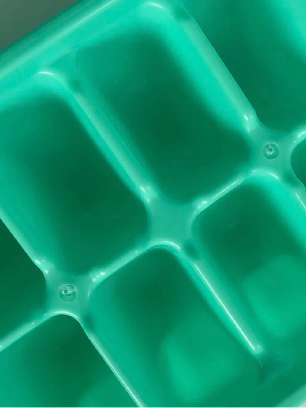 Vintage Rubbermaid Teal Ice Cube Trays Set of 2 Easy Release #2867 Made in USA